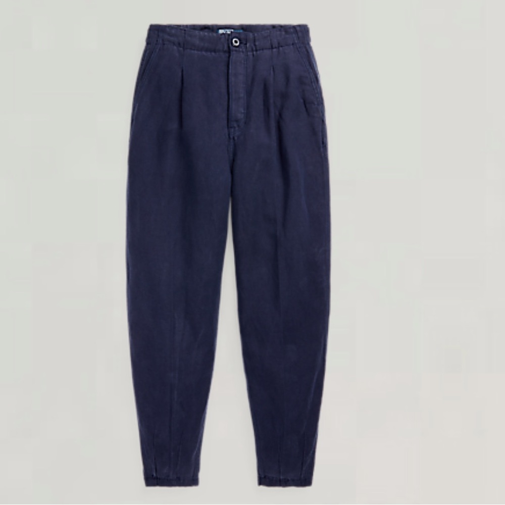 New with tag Ralph Lauren Pleated Linen blend Twill pants
